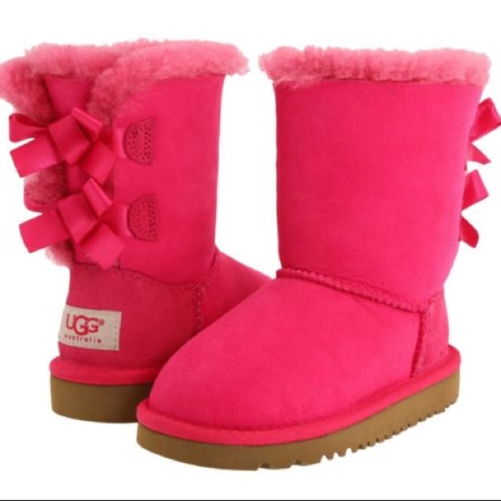 UGG Australia Kids Bailey Bow Boot Cerise Pink